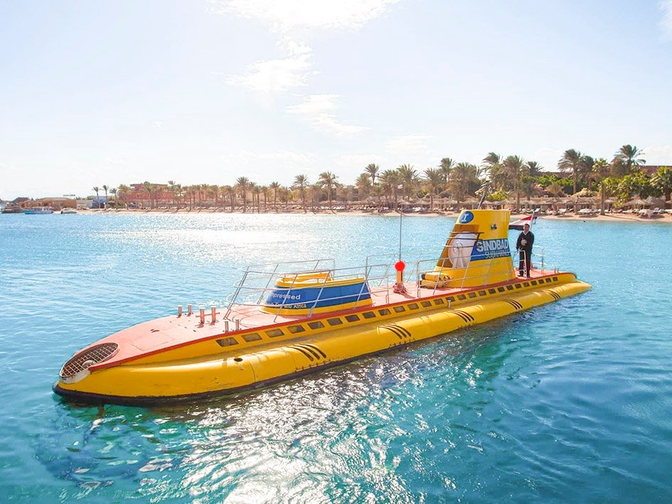 The Sindbad Submarine located in Hurghada